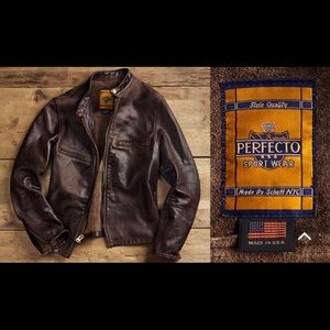 Men’s Original Brown Schott Arrow Leather Jacket